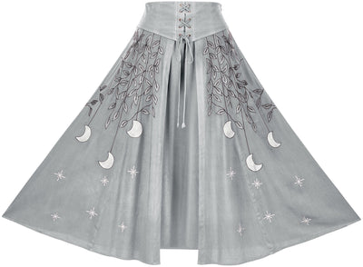 Celestia Maxi Overskirt Limited Edition Silver Pewter