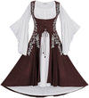 Tauriel Maxi Set Limited Edition Rich Rosewood Silver Embroidery