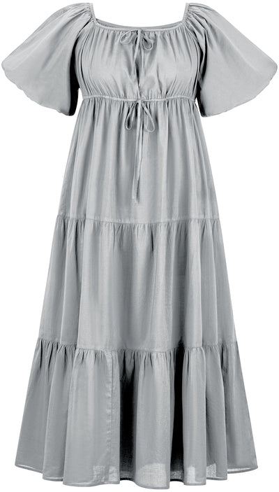 Belle Maxi Chemise Limited Edition Silver Pewter