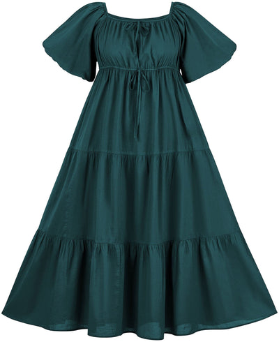 Belle Maxi Chemise Limited Edition Teal Peacock