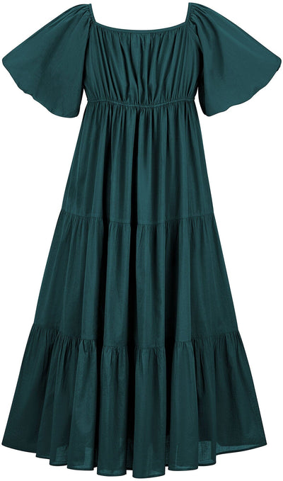 Belle Maxi Chemise Limited Edition Teal Peacock