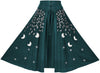 Celestia Maxi Overskirt Limited Edition Teal Peacock